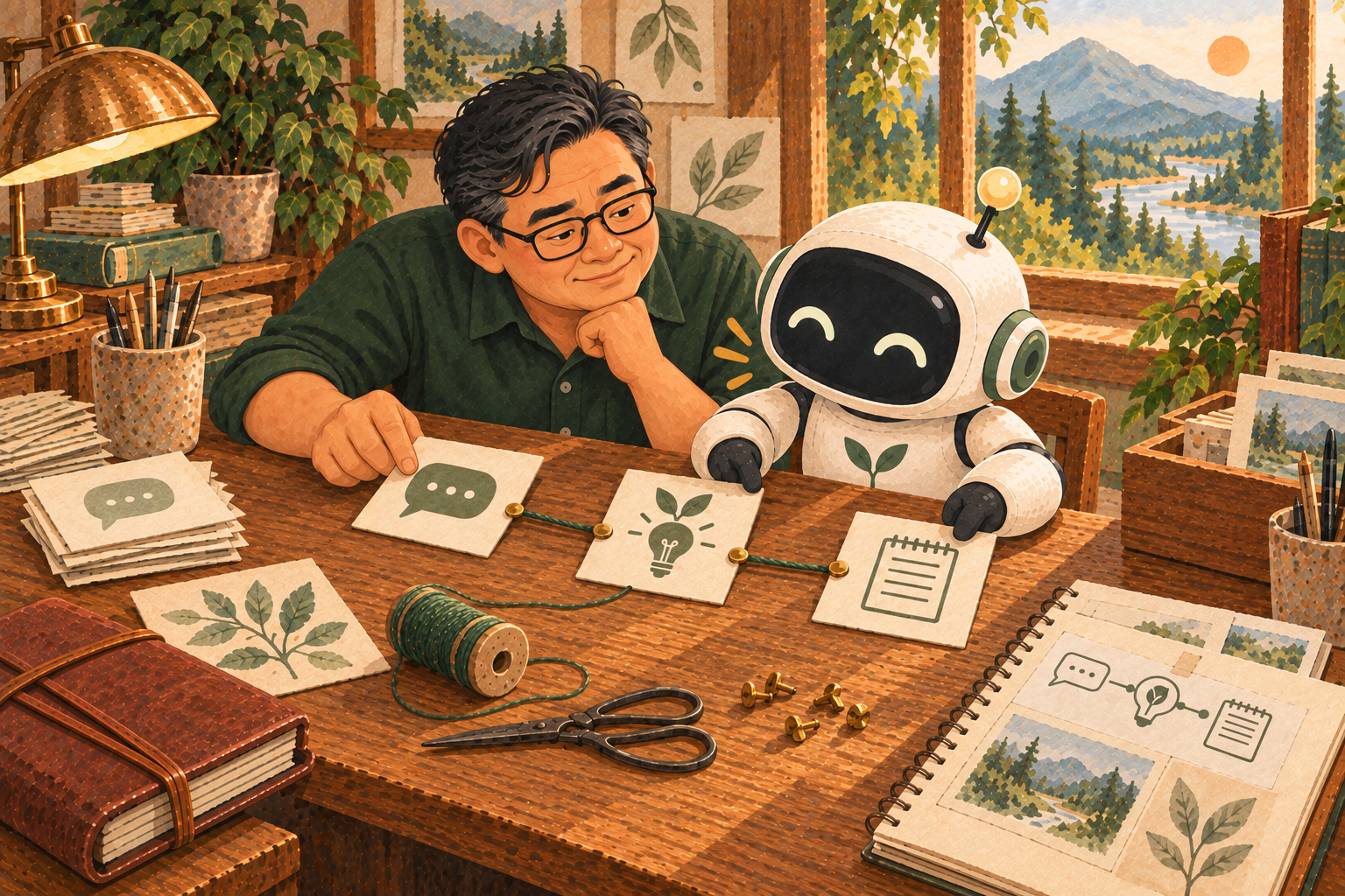 พ่อกับ Buddy ทดลองเชื่อมข้อความจาก LINE เข้ากับสมุดข้อมูล