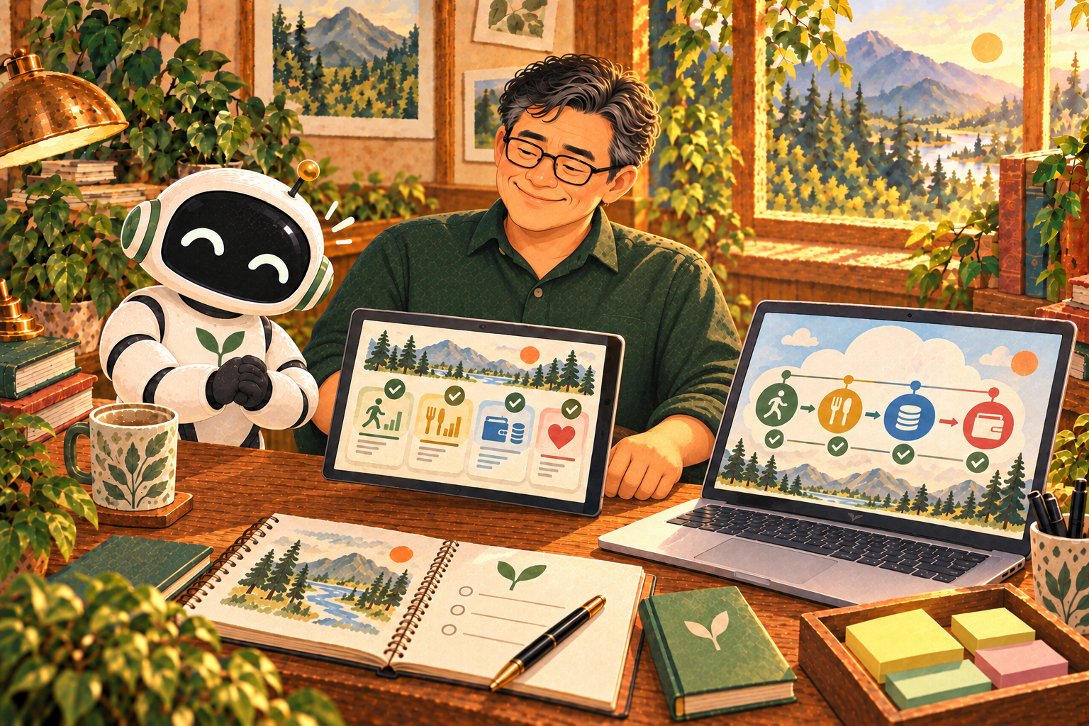 พ่อกับ Buddy ตรวจภาพรวมบนอุปกรณ์จริง ก่อนตัดสินใจยอมรับระบบบน Production